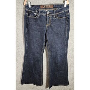 Grane Flare Leg Jeans Juniors Size 11 Blue Dark Wash Stretch Cowgirl Western